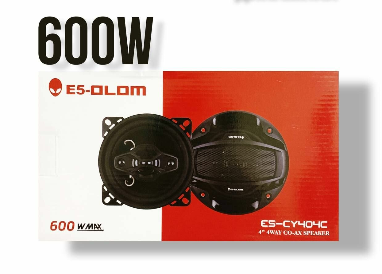 Колонки автомобильные (динамики) E5-OLOM  10CM 600W (2) Арт. E5-CY404C