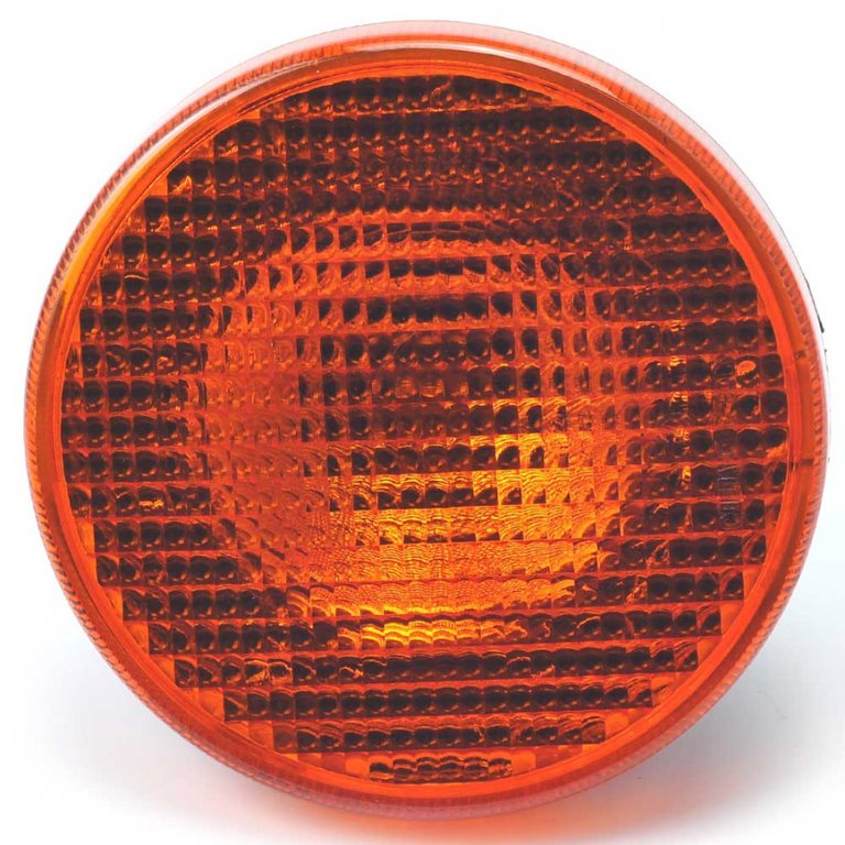 Указатель поворота автобуса ЛИАЗ, ПАЗ, Волжанин,Богдан, желтый круглый (1) Арт. 47.3776